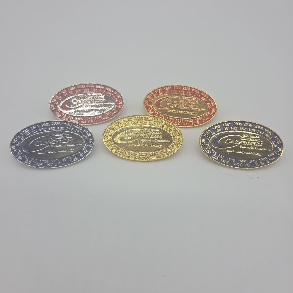 United Brotherhood Of Carpenters And Joiners Of America 5 Piece Pin Set